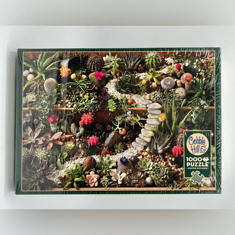 Cobble Hill Succulent Garden 1000 Piece Jigsaw Puzzle New